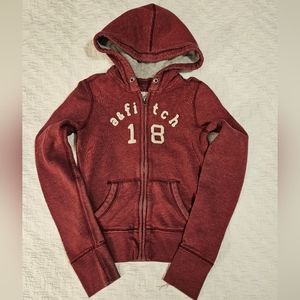 Abercrombie Kids Hooded Zip Front Sweatshirt,  Size Medium,  Maroon color